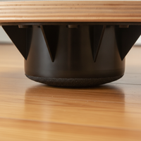 Wooden Balance Board for Kids & Adults - Non-Slip Round Fitness Trainer & Yoga Stepper