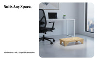 Small Accent Seat Non-Slip Low Slatted Bench Waterproof for Office Workers, Kids