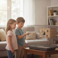 Bird Cage House Sheltered Pet Supply Environmentally Conscious for Aviary