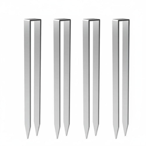4 Pieces Garden Arch Anchor Easy to Install U-Shaped Ground Stake Pointed Tip Design Heavy-Duty Ground Anchor for Gardeners, Campers, Camping, Outdoor