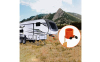 King Coupling Lock with Warning Tag High Visibility Heavy Duty King Coupling Lock Weatherproof for Trailer Drivers