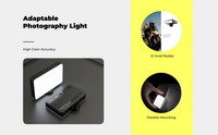 Dimmable RGB LED hot shoe light