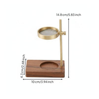 Brass Oil Burner Minimalist Design Adjustable Aroma Burner Easy to Clean