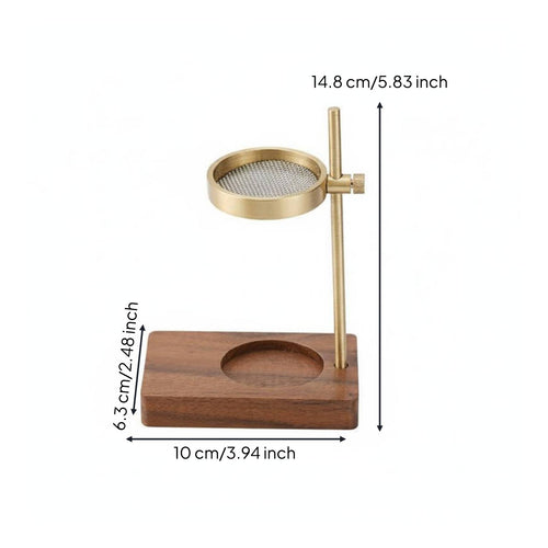 Brass Oil Burner Minimalist Design Adjustable Aroma Burner Easy to Clean
