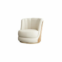 Modern Design Round rotating Armchair Luxury stylish rotating Barrel Chair Comfortable Cushioning Home Seating Ergonomic Comfort for Business Professionals, Interior Designers, Reception Area, Office, Waiting Room, Bedroom
