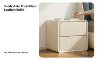 Drawer Nightstand Minimalist design 2-Drawer Nightstand Multi-Purpose for Adults