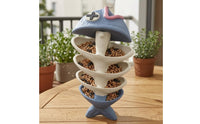 Fishbone Bird Feeder Plastic Outdoor Decor Lightweight