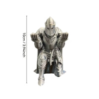 Armored Knight Desk Organizer 3D Printed Knight Pen Holder Metallic-Finish Look
