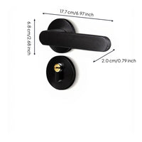 Matte black privacy lever, easy install