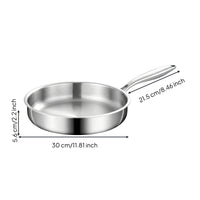 Honeycomb Wok Pan with Lid Multi-Ply Construction Flat Bottom Wok Smokeless Honeycomb Non Pan