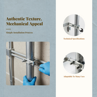 Reliable Iron Pipe Bracket, Galvanized, Secure Installation