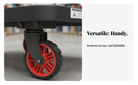 Space Saving Flatbed Hand Truck Quiet Wheels Foldable Platform Truck Multipurpose Flatbed Moving Trolley Heavy Duty for Warehouse Workers, Delivery Drivers, Stockroom, Workshop, Garage, Shopping