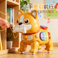 Electric Pull-along Dog Toy with Music and Talking for Kids