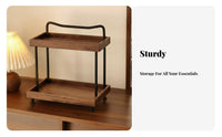 2-Tier Cosmetic Stand Space-Saving Vanity Rack Multipurpose for Students, Adults