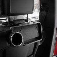 Backseat Drink Holder Tray Multi-Functional Foldable Drink Holder Table Headrest Mount Dining Table Space Saving for Children