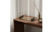 Transparent Rectangular Tray Minimalist Design Modern Glass Display Tray