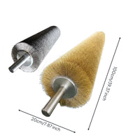 Stainless Steel Wire Brush Roller Rust Removal Industrial Polishing Brush Roller Heavy Duty Machine Part