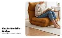 Adjustable backrestrest Lounger Sofa Bed Function Adjustable Floor Lounger Foldable Design Support for Apartment Dwellers
