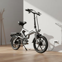 Folding Electric Bike Lightweight Folding Electric Two-Wheeler Fast Charging Small Electric Cycle for Adults, Commuters, Commuting, City Travel