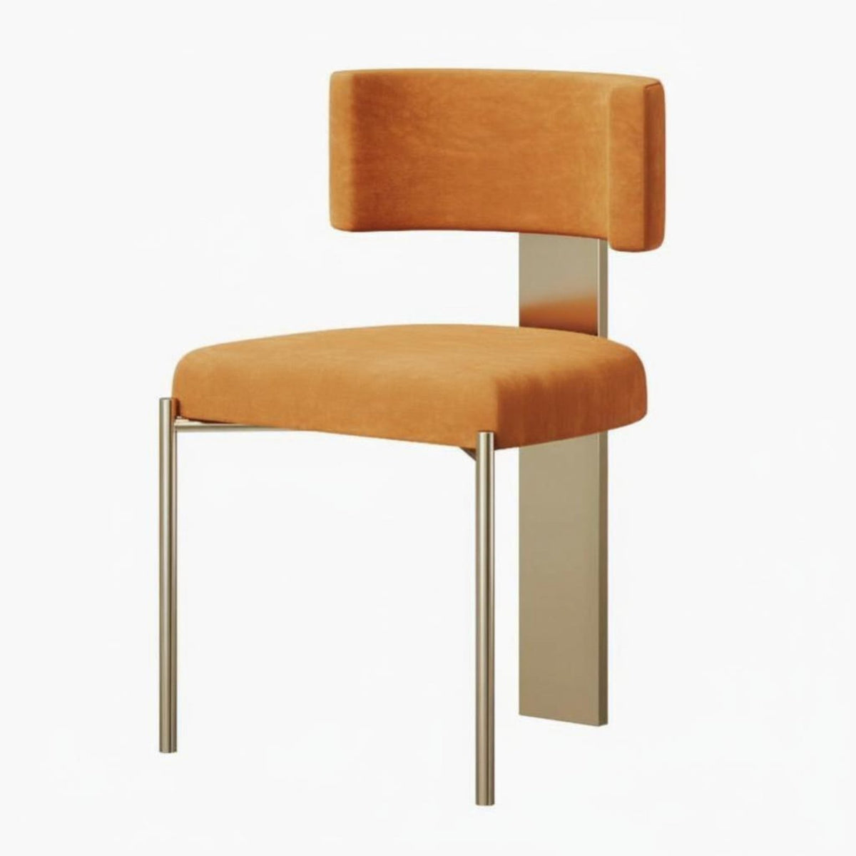 Upholstered Chair with Slat Spine Spinerest Modern Design Dining Room Seat Sturdy Frame Easy Assembly for Adults, Kitchen