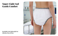 PVC Incontinence Pants Leak-Resistant Adult Water Resistant Pants Quiet Water Resistant Pull-on Briefs for Adults, Seniors, Overnight Protection