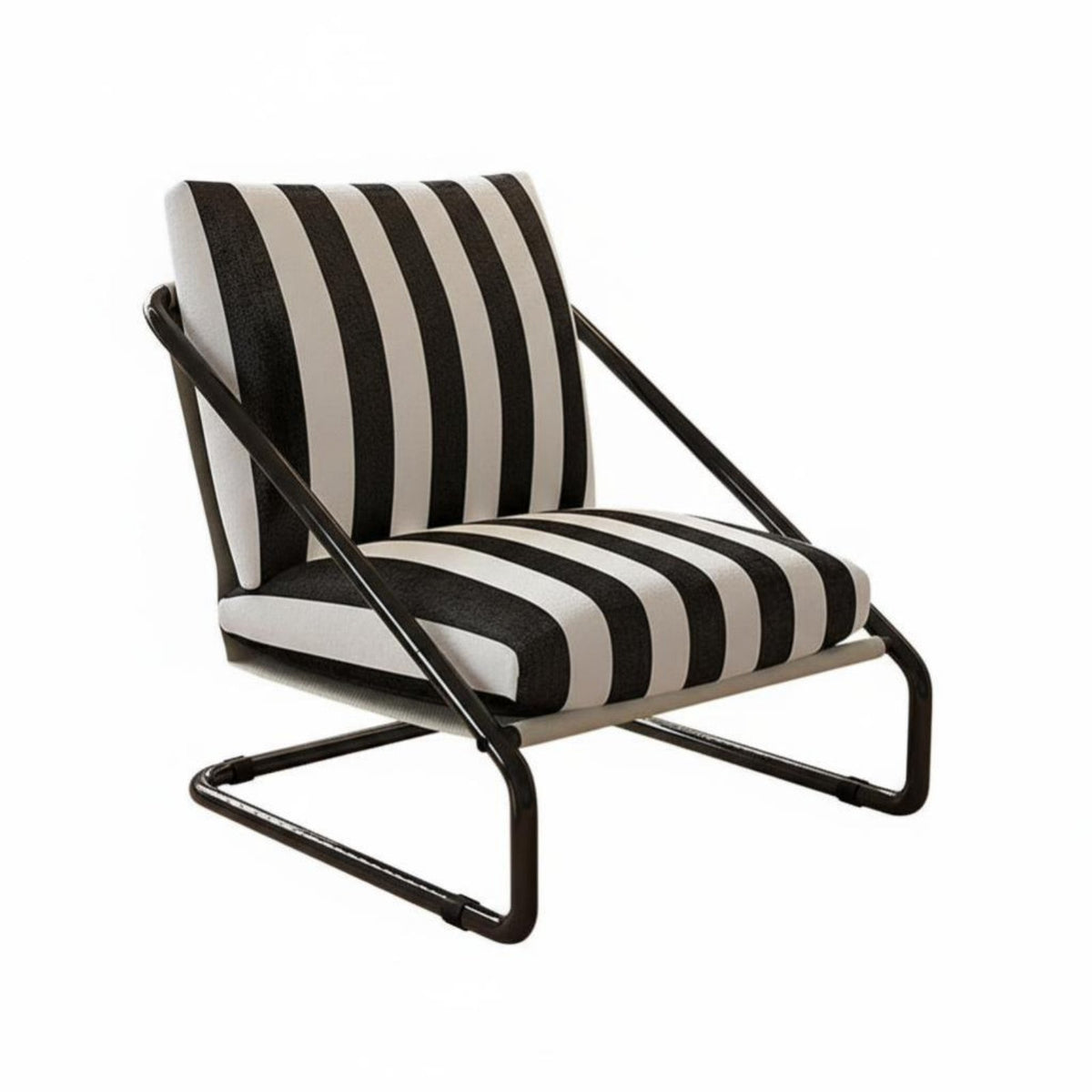 Striped Highspine Armchair mid-century modern styleera Modern design Home Furniture for Readers