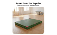 Foldable Design High Jump Landing Mat Thickened Cushion Thick Gymnastics Mat Folds in Half Folding Crash Pad Multi-Purpose for Gymnasts, Athletes, Combat Arts, School, Gymnasium, Home Gym