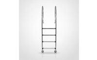 4-Step Pool Ladder Simple Installation Stainless Steel Pool Ladder Resistant for Inground Pools