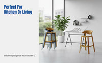 Stackable Bar Stool, Nordic Minimalist High Chair, Designer Backrest for Home