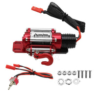 SCX10 Rock Crawler Model Accessory Winch Off-Road Vehicle Electric Winch Simulation Rock Crawler Winch Switch