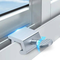 2 Pieces No Window Lock Rust-Resistant Home Hardware Adjustable for Children