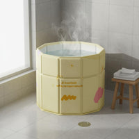 Folding Ice Tub Foldable Collapsible Bathtub Sturdy for Sports Recovery, Adults