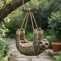 Sloth Bird Feeder Eye-Catching Decorative Bird Feeder Weather Resistant