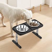Elevated Dog Bowl Dishwasher Dog Bowl with Stand Foldable Raised Feeding Station for Young Dogs