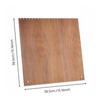 Large Capacity Walnut Necklace Display Stand Nordic Design Slanted Necklace Rack Tabletop Necklace Organizer for Craft Fair