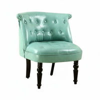 Stateside Country Aesthetic Button-Tufted Wooden Settee Vintage Design Button-Tufted Settee Retro aesthetic Sofa Space Saving for Apartment Dwellers, Business Owners, Interior Designers, Coffee Shop, Retail boutique, Living Room, Office Waiting Area