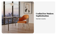 Upholstered Shell Chair Modern Design Seating Furniture Soft Upholstery Thickly Cushioned for Homeowners, Adults