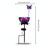 Outdoor Butterfly Garden Stakes with Solar Lights Decorative Butterfly Stake Lights Patterned Garden Stake Light Sturdy for Lawn
