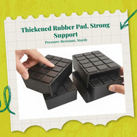 Non-slip heavy-duty car lift pad