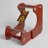 Wooden Bead Weaving Loom Metal Hooks Craft Tool Easy to Use for Crafters