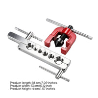 Copper Tube Flaring Kit Manual Pipe Flaring Tool with Bar Threaded Pipe Expander Tool for Workshop