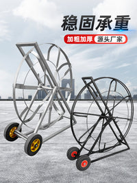 Wire Threader Empty Cart Frame Square Tube Reinforced Frame Pipe Threader Flat Iron Empty Frame Guide Fiberglass Rod Tool