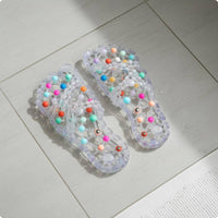 Drain Hole Slipper Anti-Slip Drainage Shower Slides Water Draining for Home