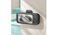 Touchscreen-Compatible Shower Phone Holder with Speaker Handsliberated Shower Speaker with Phone Holder Anti-Fog