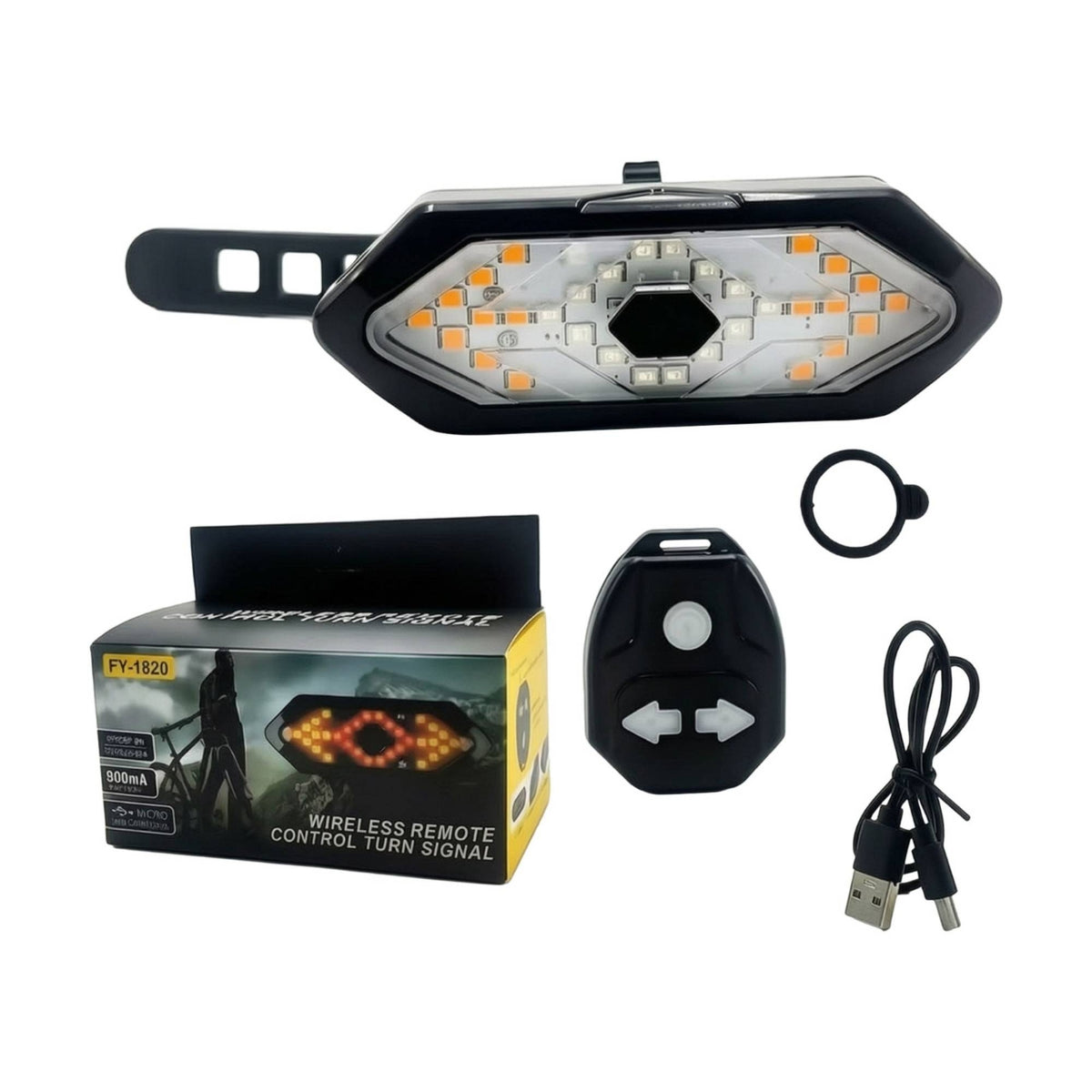 Rear Bike Light with Turn Signals LED for Cyclists