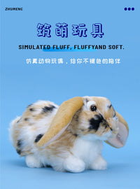 Lifelike Rabbit Plush Toy Stuffed Animal Easter Lop Ear Rabbit Doll for Children