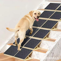 Foldable Wooden Dog Ramp Stairs for Small Dogs