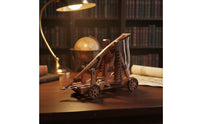 DIY Counterweight-Powered Trebuchet Kit Retro Design for Desk Decoration