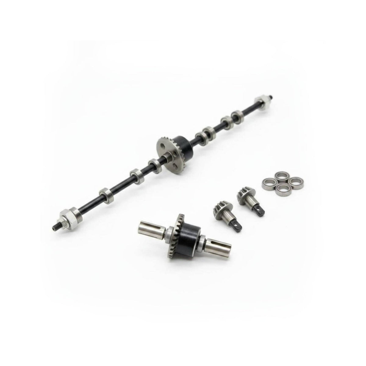 Front and Rear Differential Set Upgraded Part 1/12 Scale Car Axle Differential RC Car Axle Assembly for Outdoor Adventure