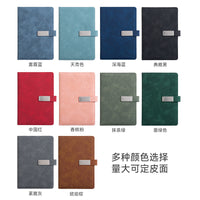 a5笔记本定制logo高颜值简约搭扣商务加厚软皮本子记事本礼盒套装